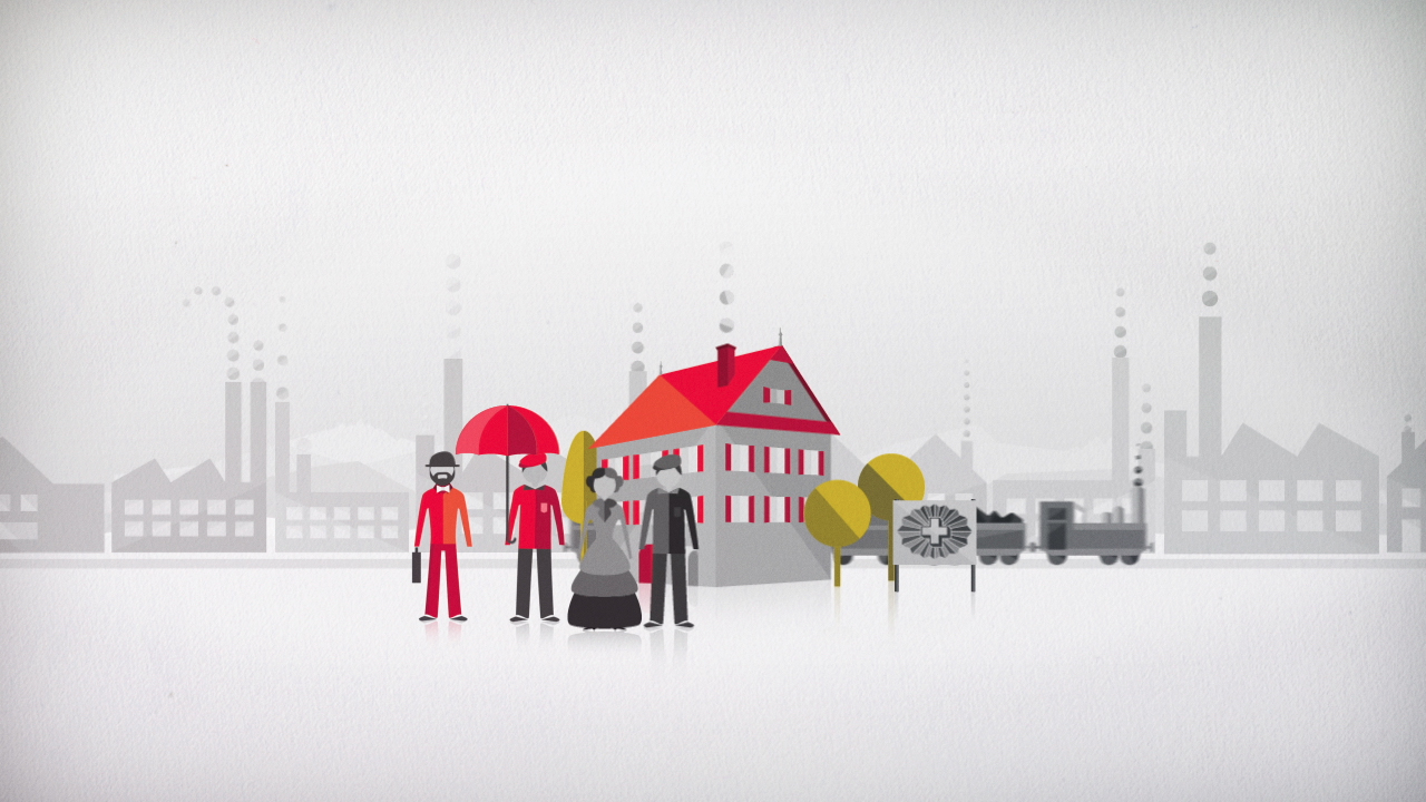 Still frame of explainer animation: Swiss Life - The Facts