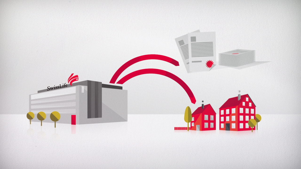 Still frame of explainer animation: Swiss Life - The Facts