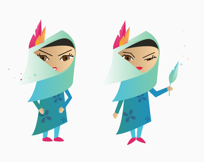 Character Design: Malaysian Girl