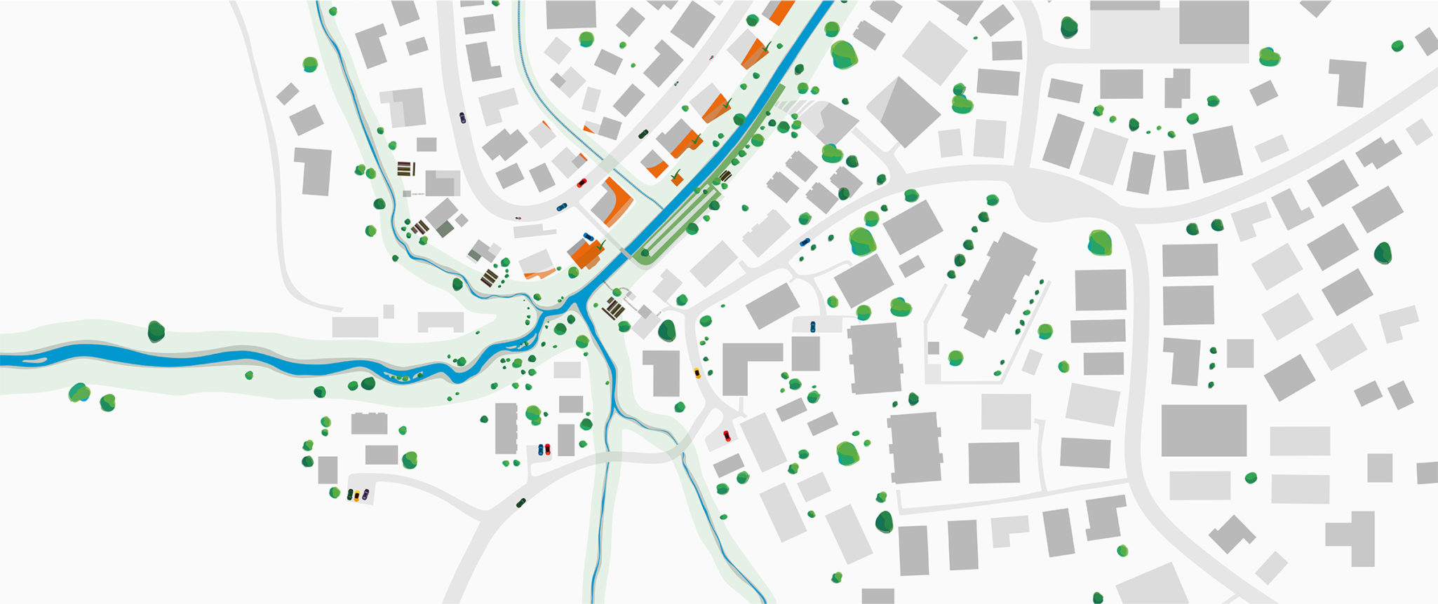 Stillframe: Village Map from top