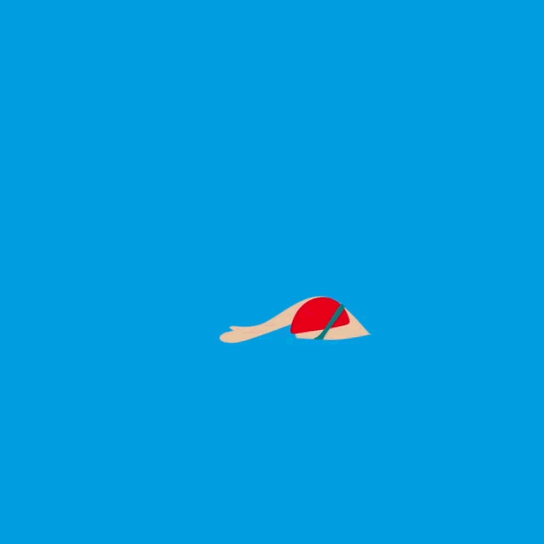 Animated gif: swimmer
