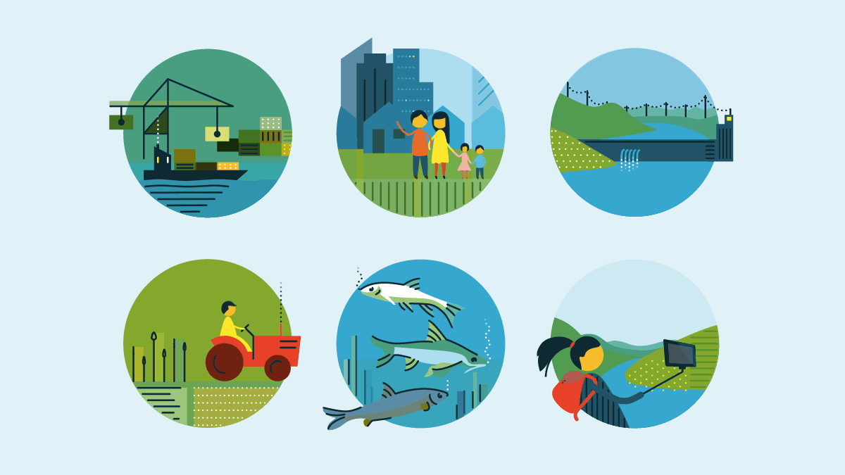 Vector Illustration: Animated Icons "Sectors and Stakeholders"