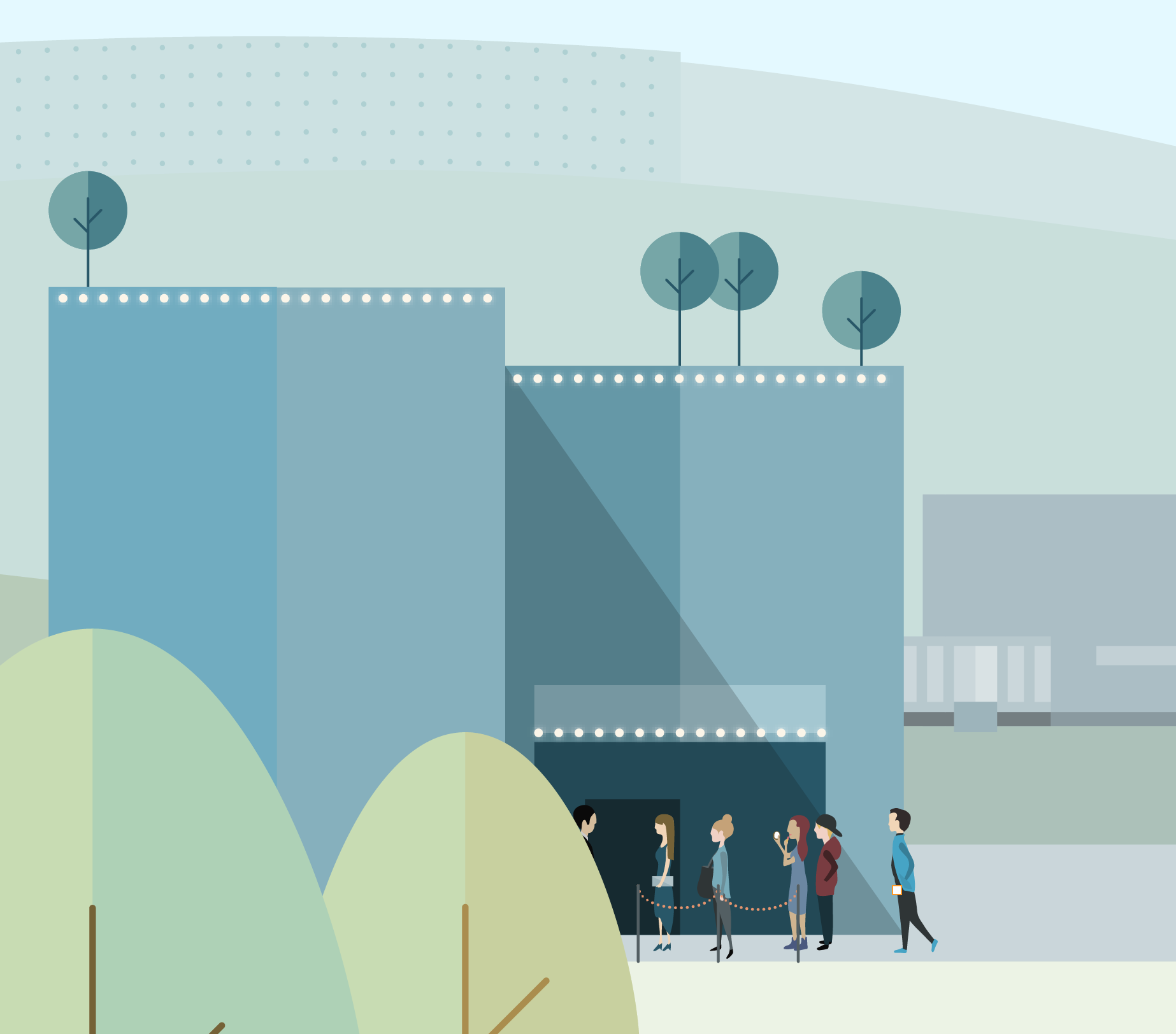 Vector Illustration detail: People in the queue